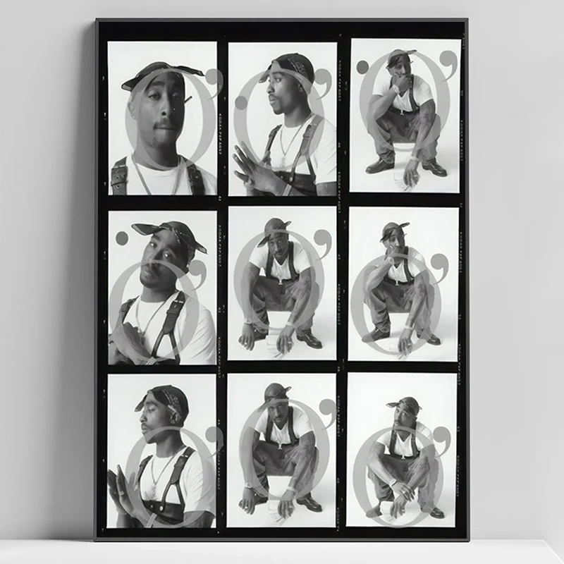 Tupac Amaru Shakur Rapper Music Star Album Poster Prints Wall Art Canvas Painting Picture Photo Gift Room Home Decor