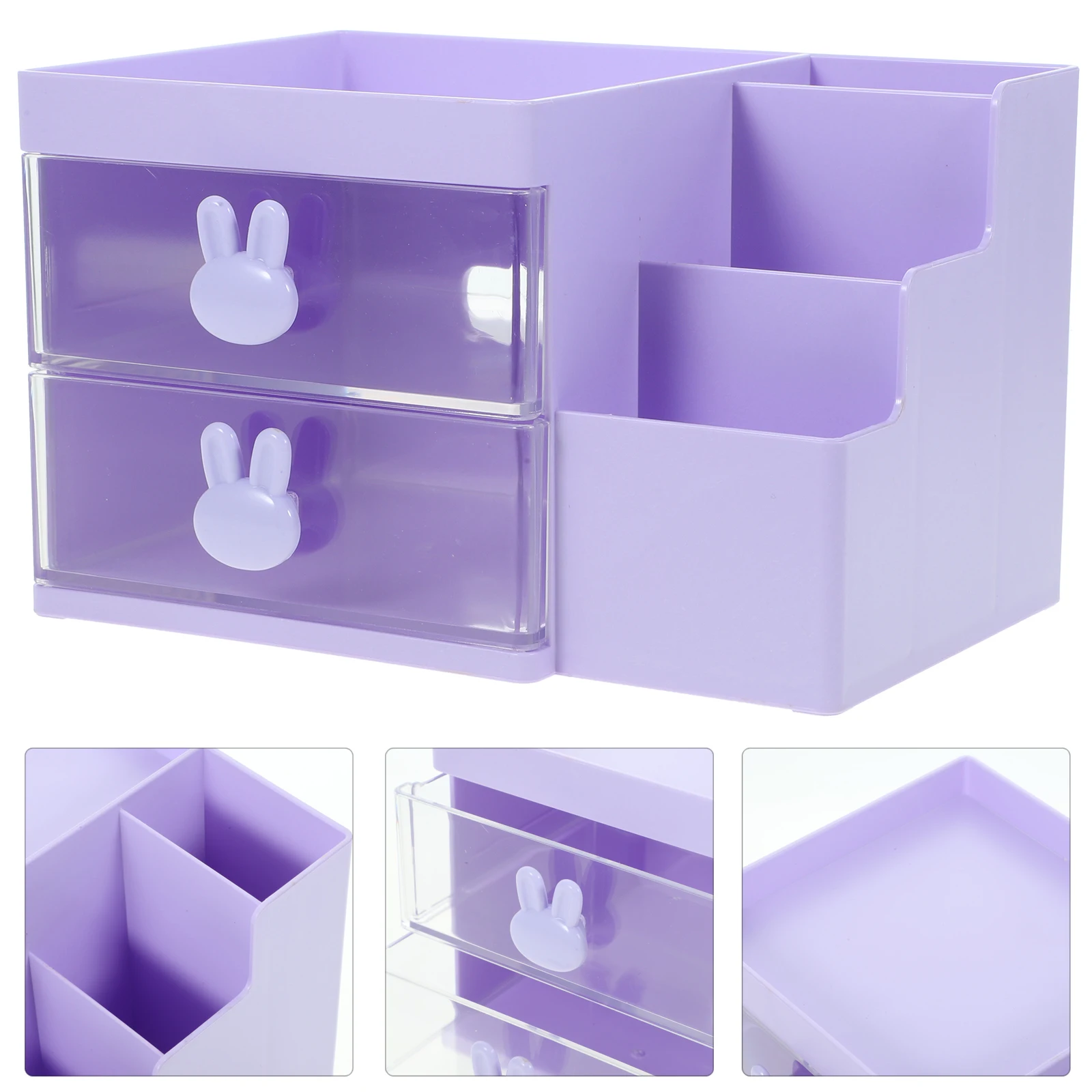 Drawer Pen Holder File Boxes Desk Accessories Workspace Organizers Containers for Organizing Portable Bin Office Pp Storage