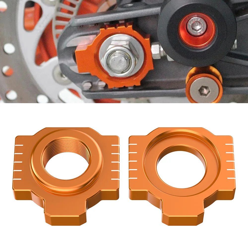 

For KTM 690 Enduro R SMCR 690 2019-2025 Axle Blocks Chain Adjuster For Husqvarna 701 SM Supermoto Enduro Norden 901 2022-2025