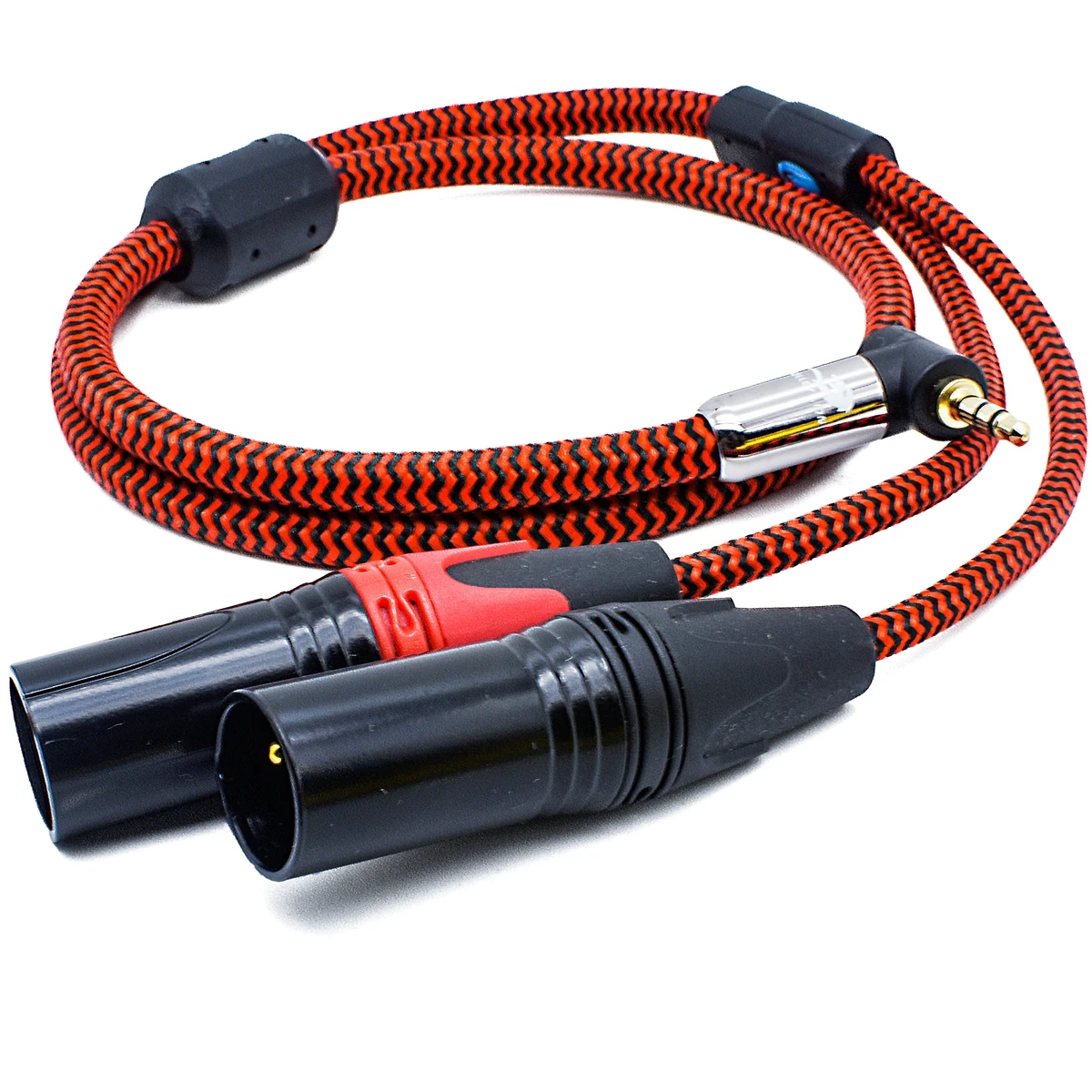 Premium Audio Cable Angled Mini Jack 3.5 to Dual XLR 3 Pin for PC Headphone Sound Mixer 3.5mm to 2 XLR Cable 1M 2M 3M 5M 8M 10M