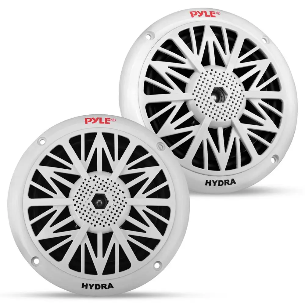 5.25インチ マリン防水スピーカー 2ウェイ屋外ステレオシステム、耐候性、薄型設計、150W、1ペア