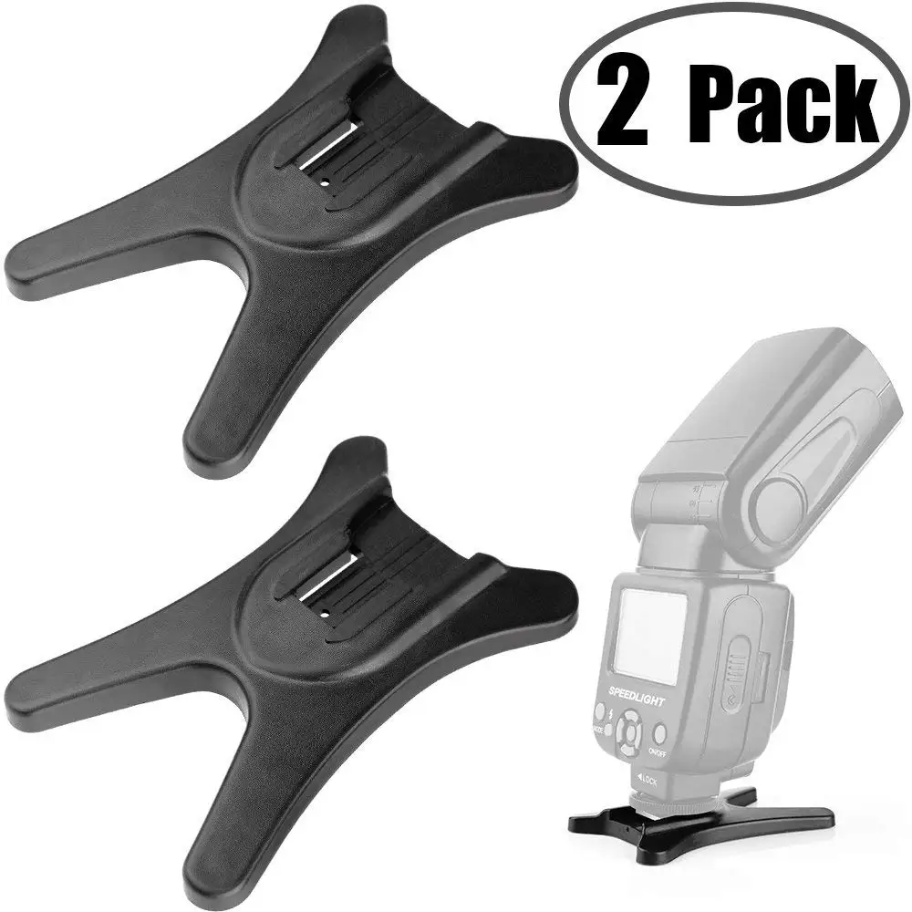 Suporte de flash aprimorado para Canon Nikon Sigma Olympus Panasonic Pentax 2 Pack