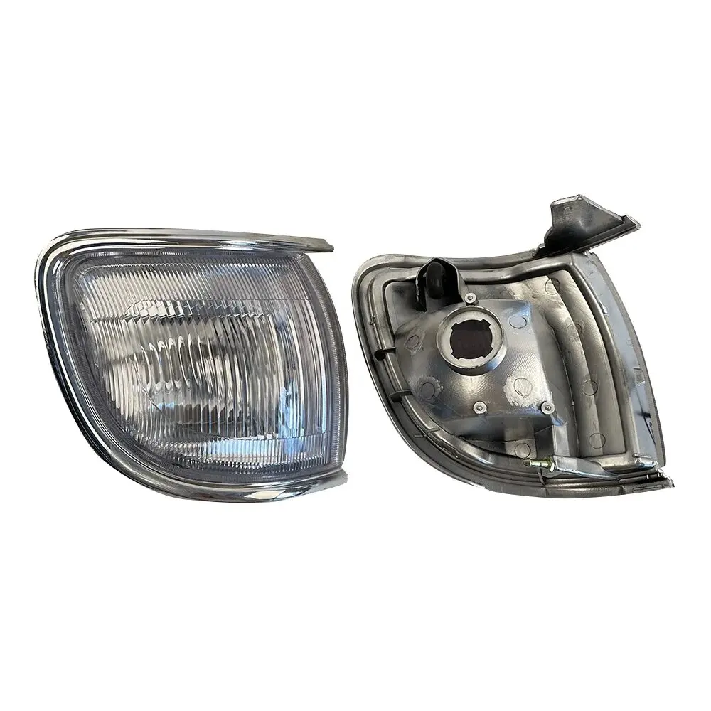 A Pair Front Turn Signal White Crystal  Corner Lamp For Nissan Terrano Pathfinder TR50 R50 1996 1999