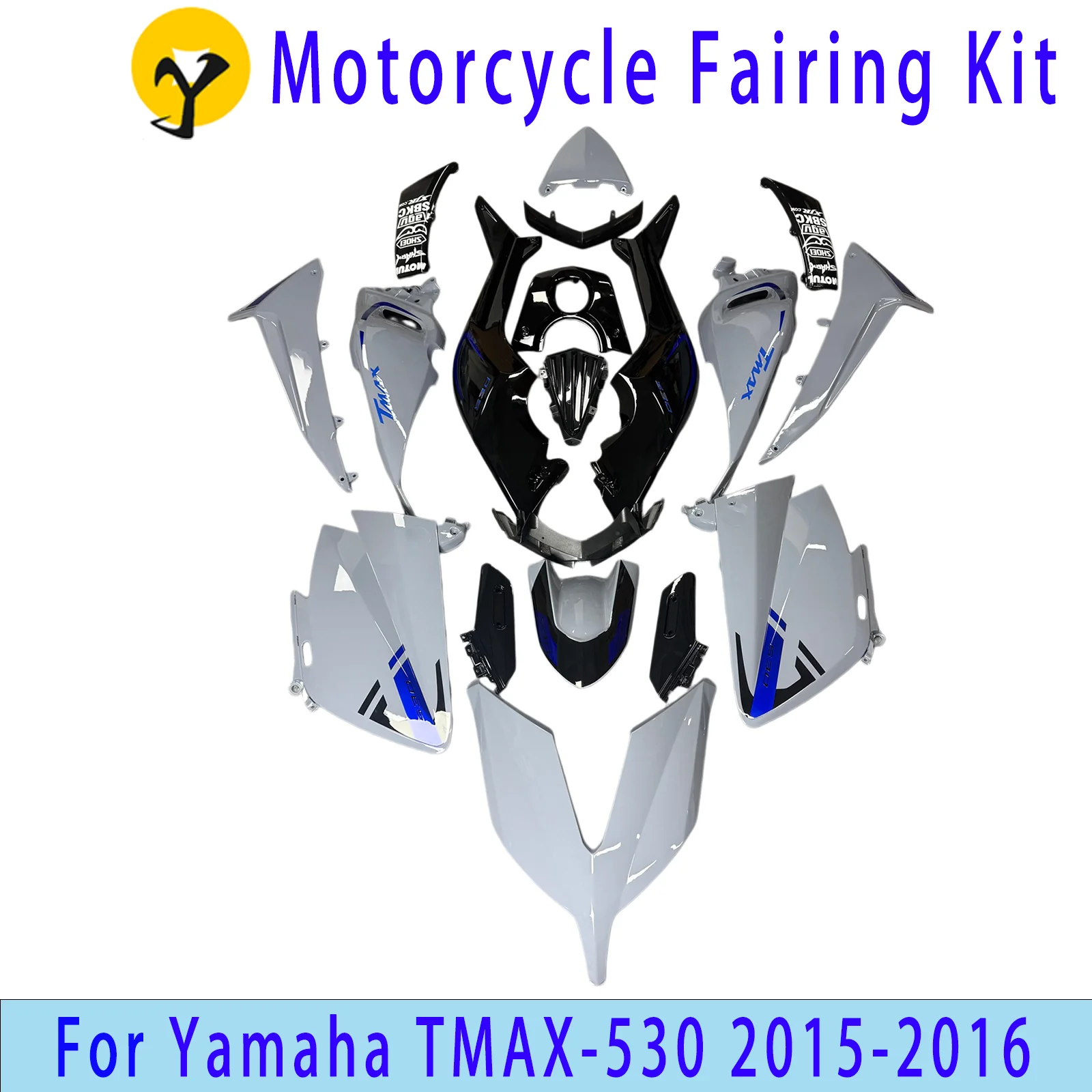 

Комплект полного обвеса для мотоцикла TMAX 530 (2015-2016) из АБС-пластика, изготовленный методом литья под давлением