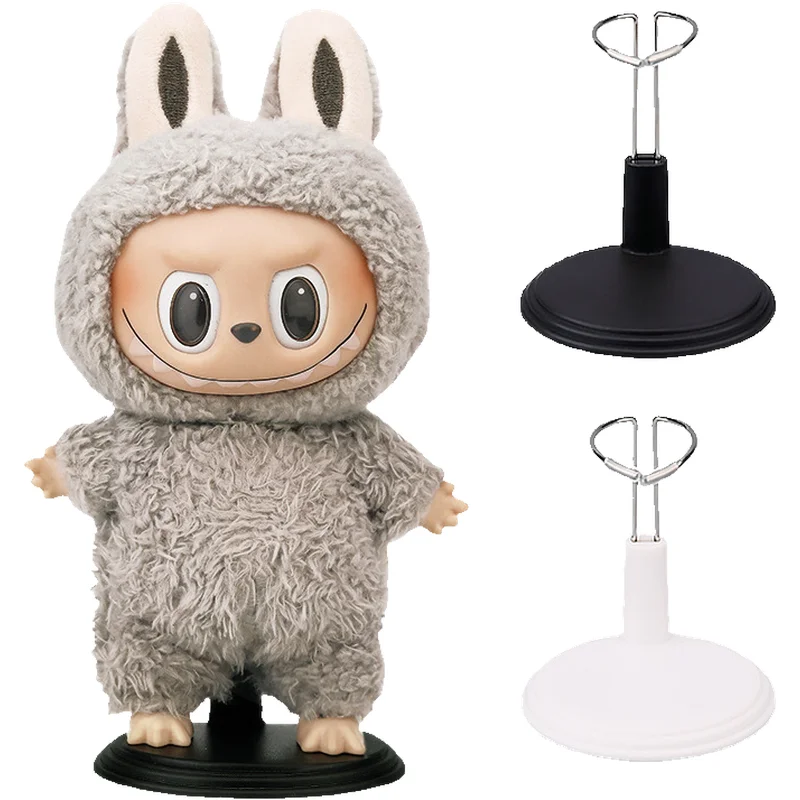 Adjustable Doll Stand for 10cm Labubu4.0 Skull Panda Bear Dolls Toy Action Figure Stand Doll Display Stand Doll Bracket Support