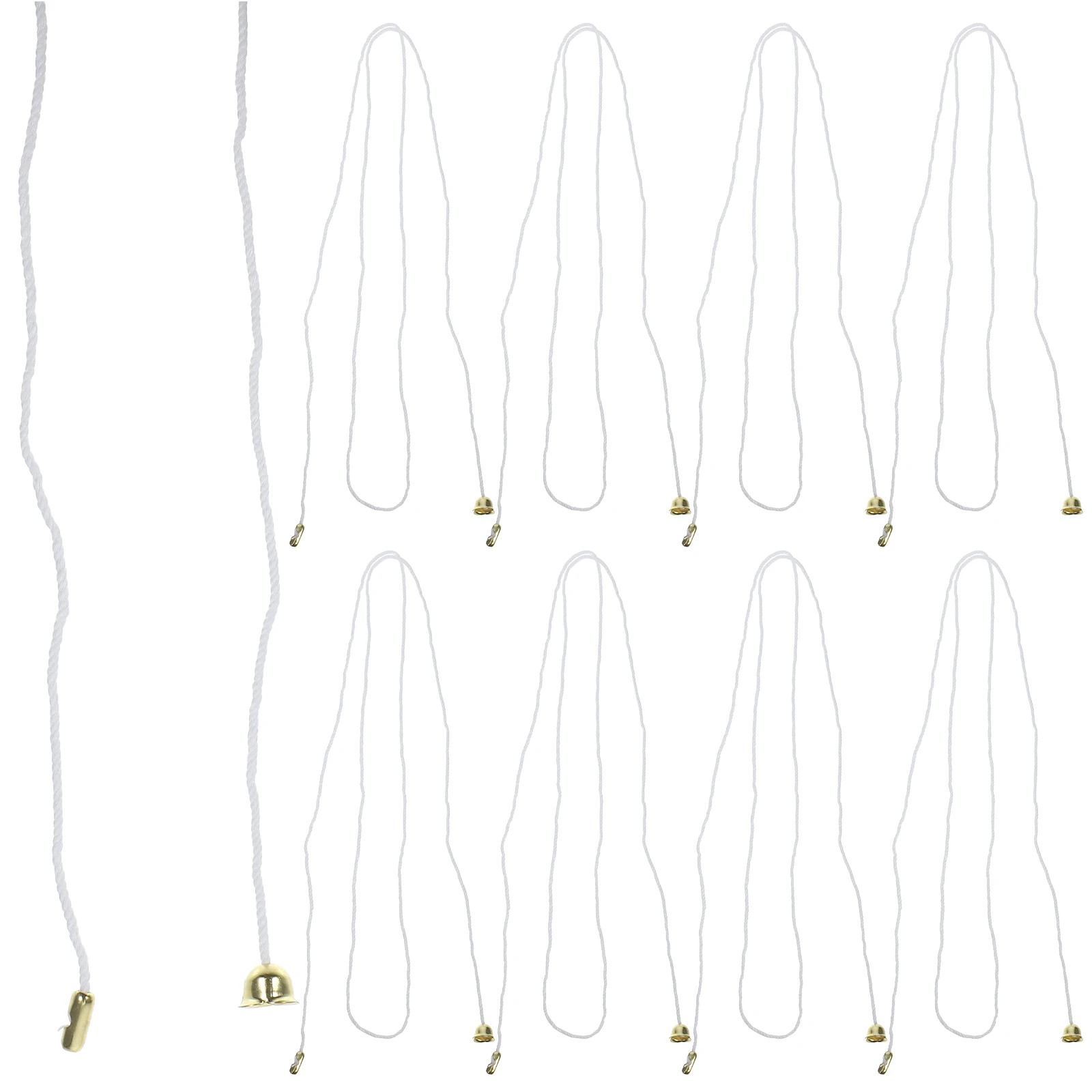 

10 Pcs Pull Cord Chrome Light Zipper Switch Cable 1M Cotton Thread Durable Fan Chain Bathroom Light Reliable Ceiling String
