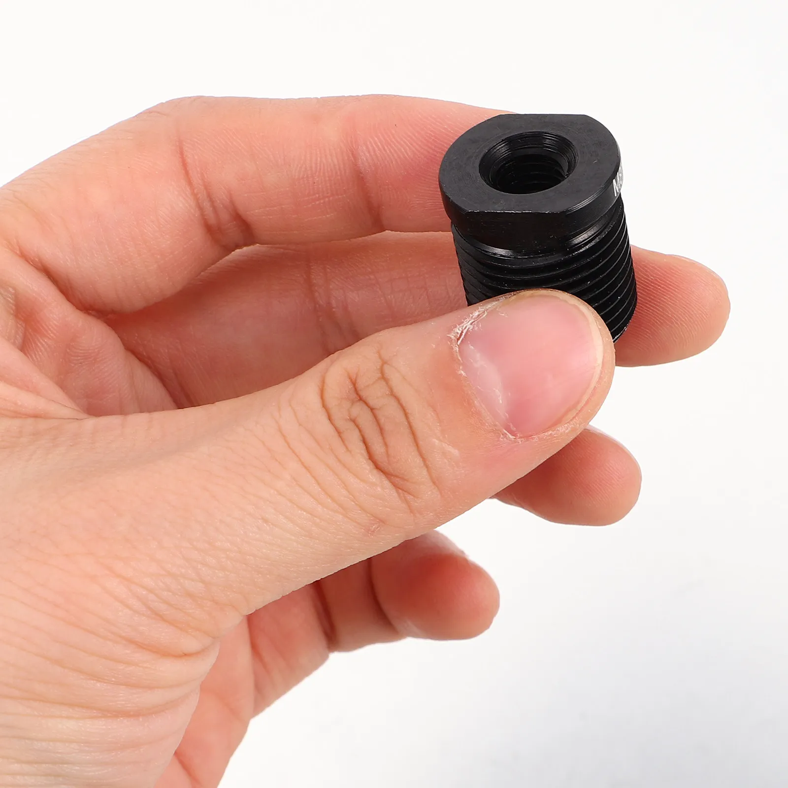 Universal Shift Knob Shifter Adapter M8 Black Aluminum Alloy Internal Thread Connector Gear Stick Boot Retainer Compatible
