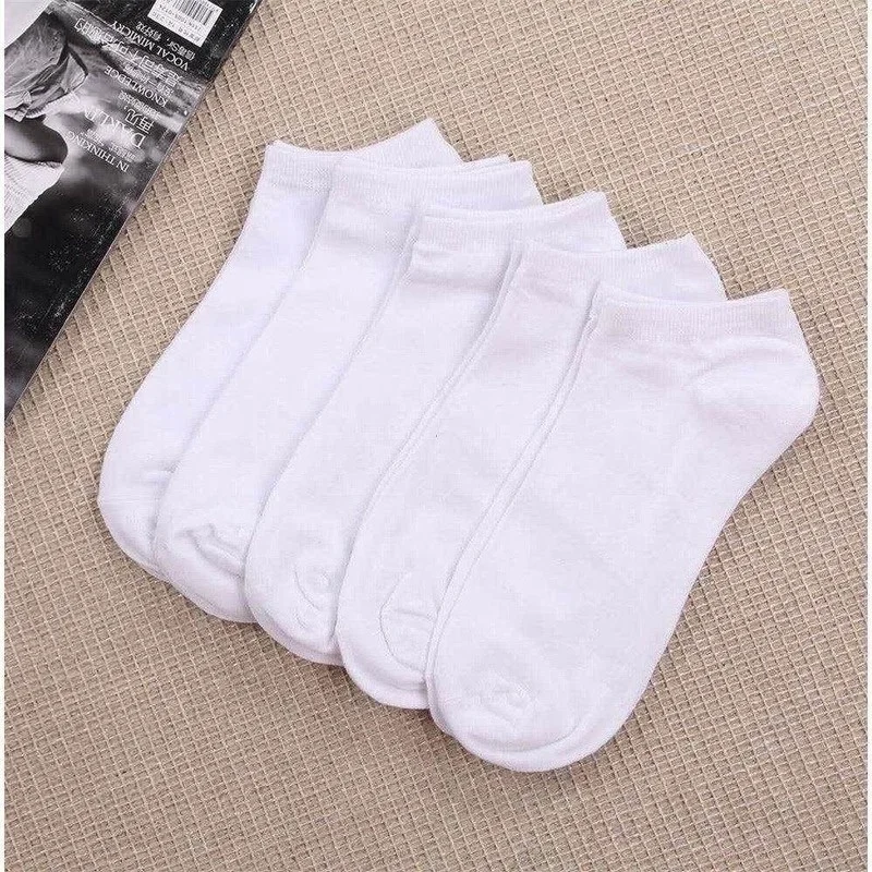 5pcs/set Low Cut Socks Shallow Invisible Socks Summer Short Socks Pure Cotton Breathable Socks Medias Socks for Women