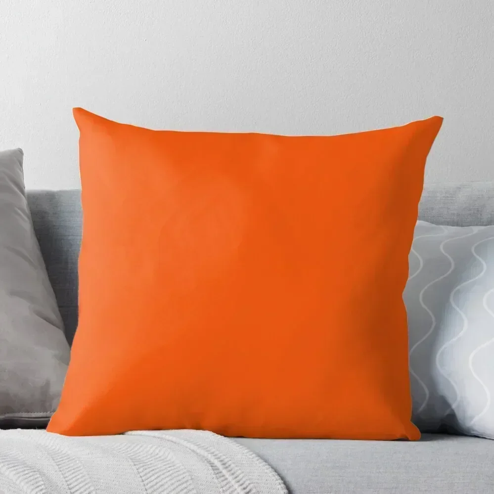 PLAIN TANGELO- OVER 100 SHADES OF ORANGE ON OZCUSHIONS Throw Pillow Pillow Cases Decorative ornamental pillows pillow