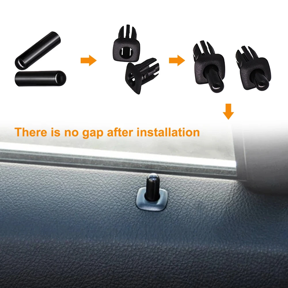 ABS+PC Car Door Latch Pin Door Screw Knob Cap Cover Trim For BMW F10 F02 F07 E70 E84 E90 F35 F18 F07 E70 E89 X5 X3 X1 330i 325i