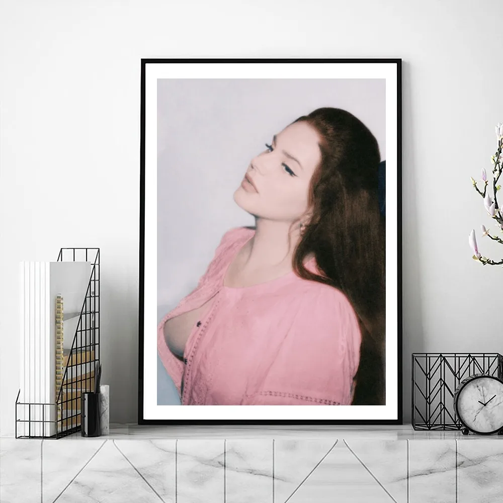 Lana Del Rey Ultraviolence Singer Poster Gallery Prints Painting Wall Canvas Pictures Living Room Sticker