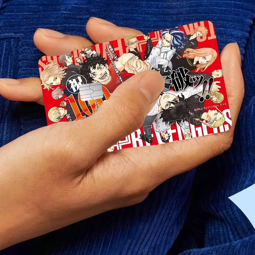 طوكيو R-Revengers الكرتون لعبة فيلم غطاء ملصق الحال بالنسبة لبطاقة الخصم الائتمانية الصغيرة الجانب الأمامي #5