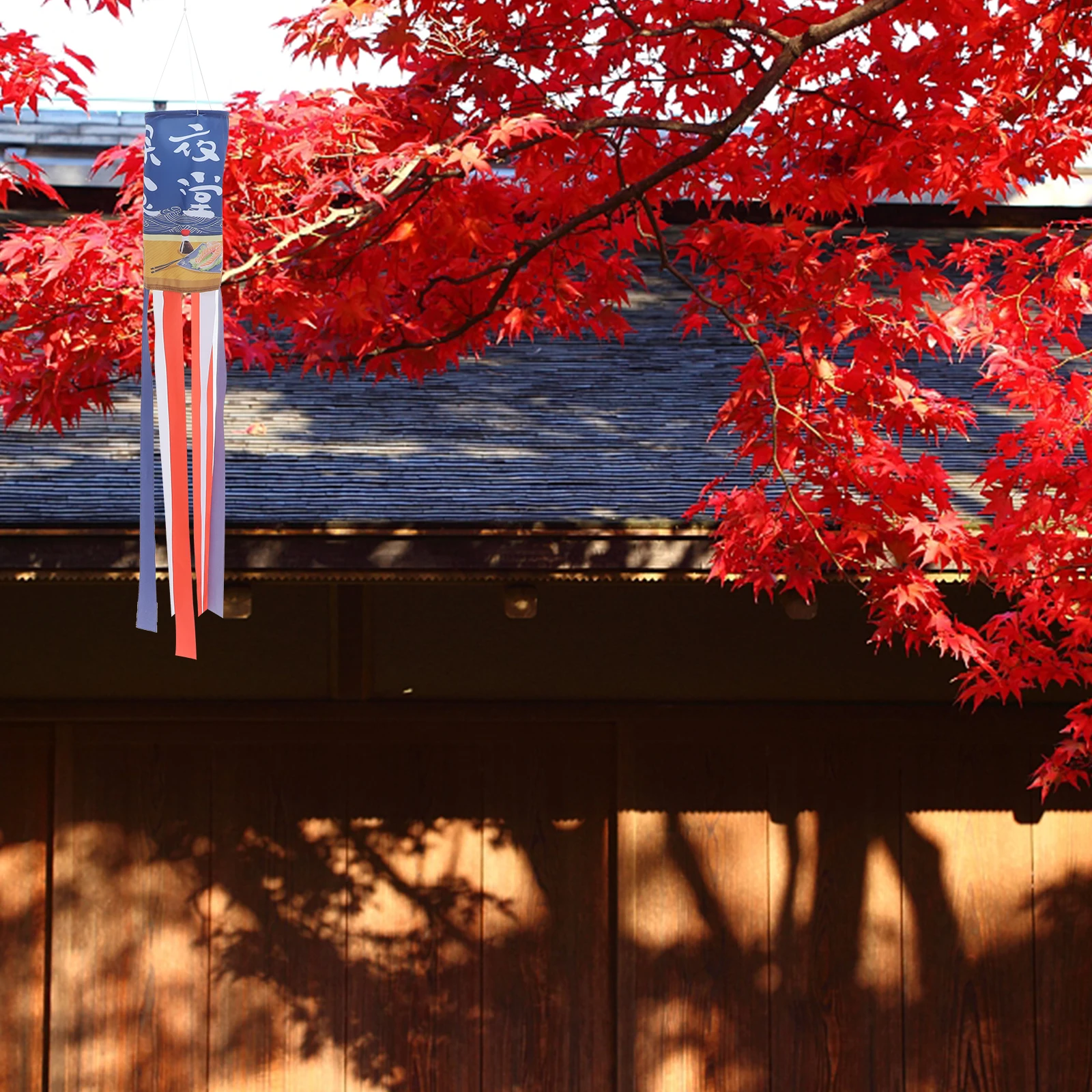 Manga de viento de estilo japonés, decoración de jardín al aire libre, calcetines de viento para Festival, tubo de aire resistente a la intemperie, plegable, 1 ud.