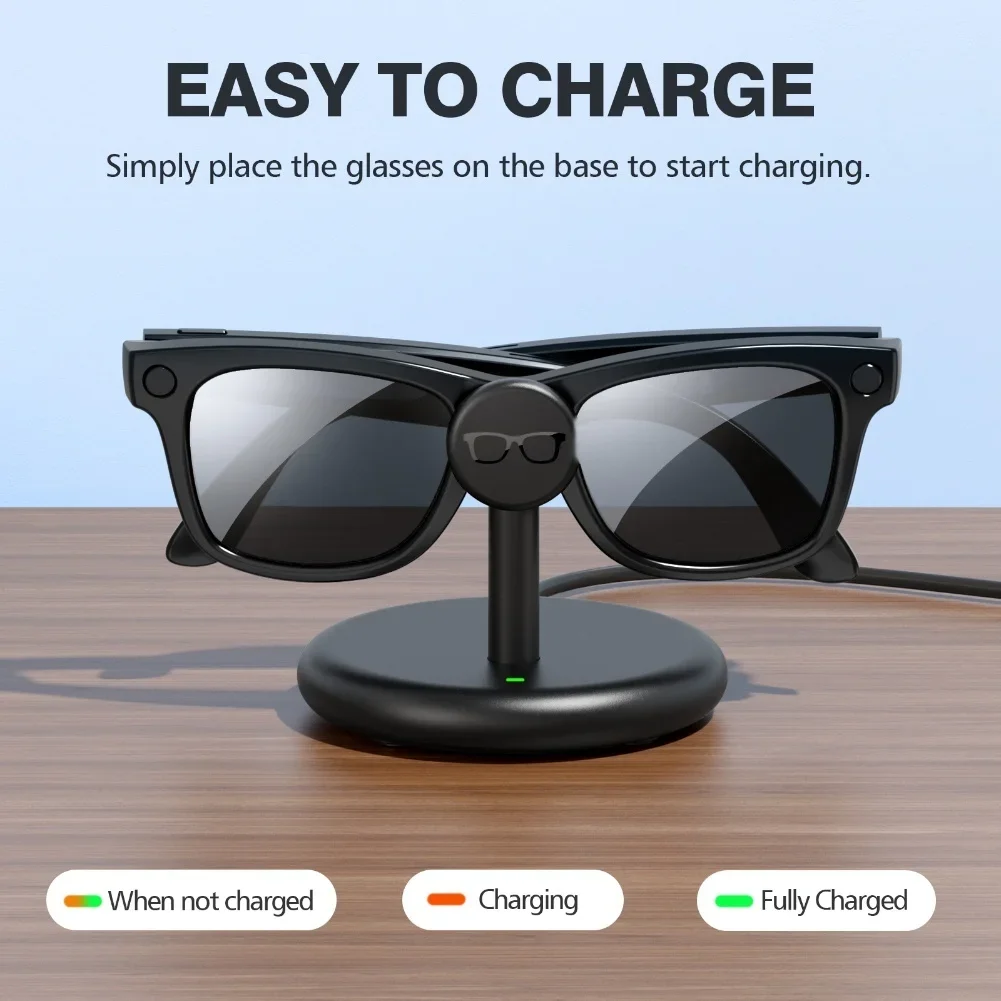 

1 комплект USB-C зарядной док-станции с быстрой магнитной зарядкой для Ray-Ban и Meta Smart Glasses, запасные части