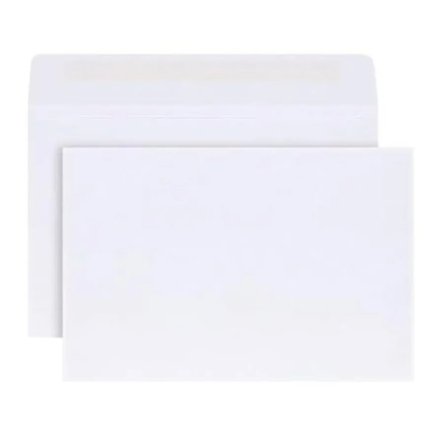 

Конверты-буклеты 6x9 дюймов с клеевым клапаном для почтовых отправлений или хранения, белая бумага 24 фунта, в коробке