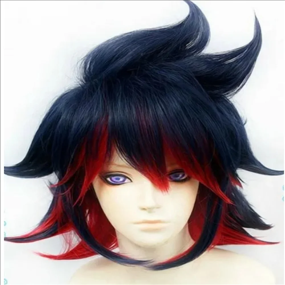 Popular Kill la Kill Matoi Ryuko Multicolor Short Styled Cosplay Hair Wigs