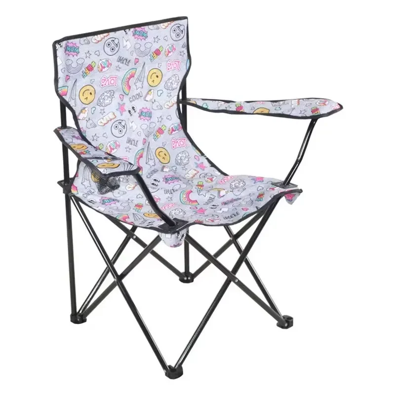 for Customizable Digital Full-color Printing Lightweight Camping Chair Portable Cheap Folding