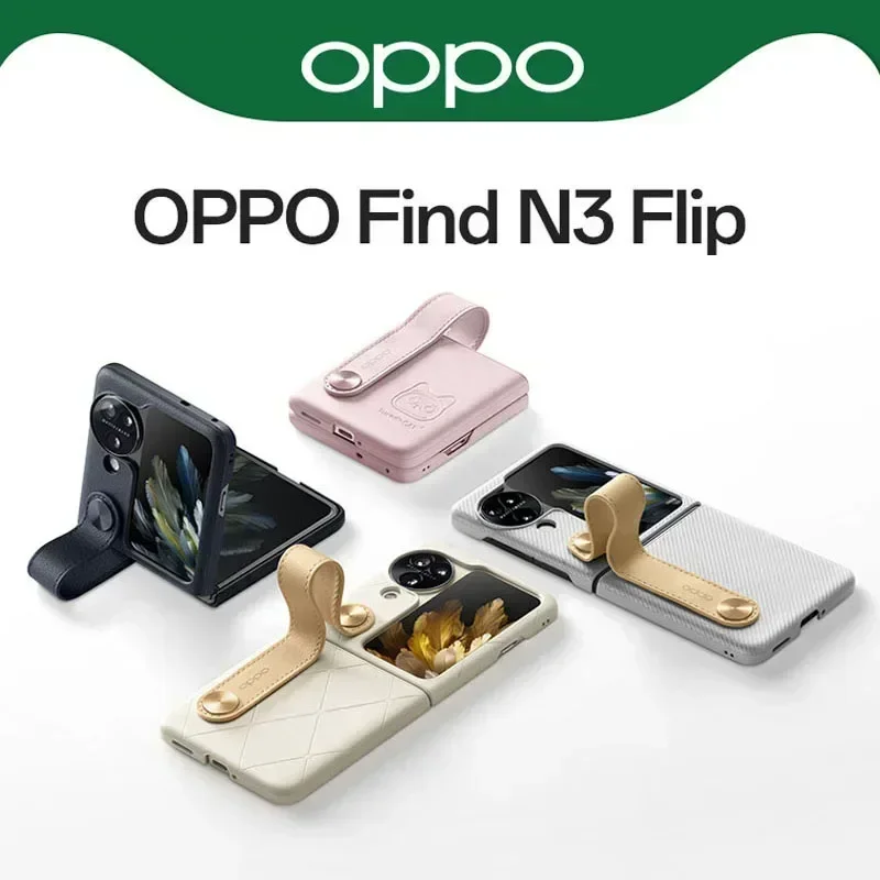 

100% Original OPPO Find N3 Flip Case PU Leather Ultra Thin PC Phone Cover Case For OPPO Find N3 Flip