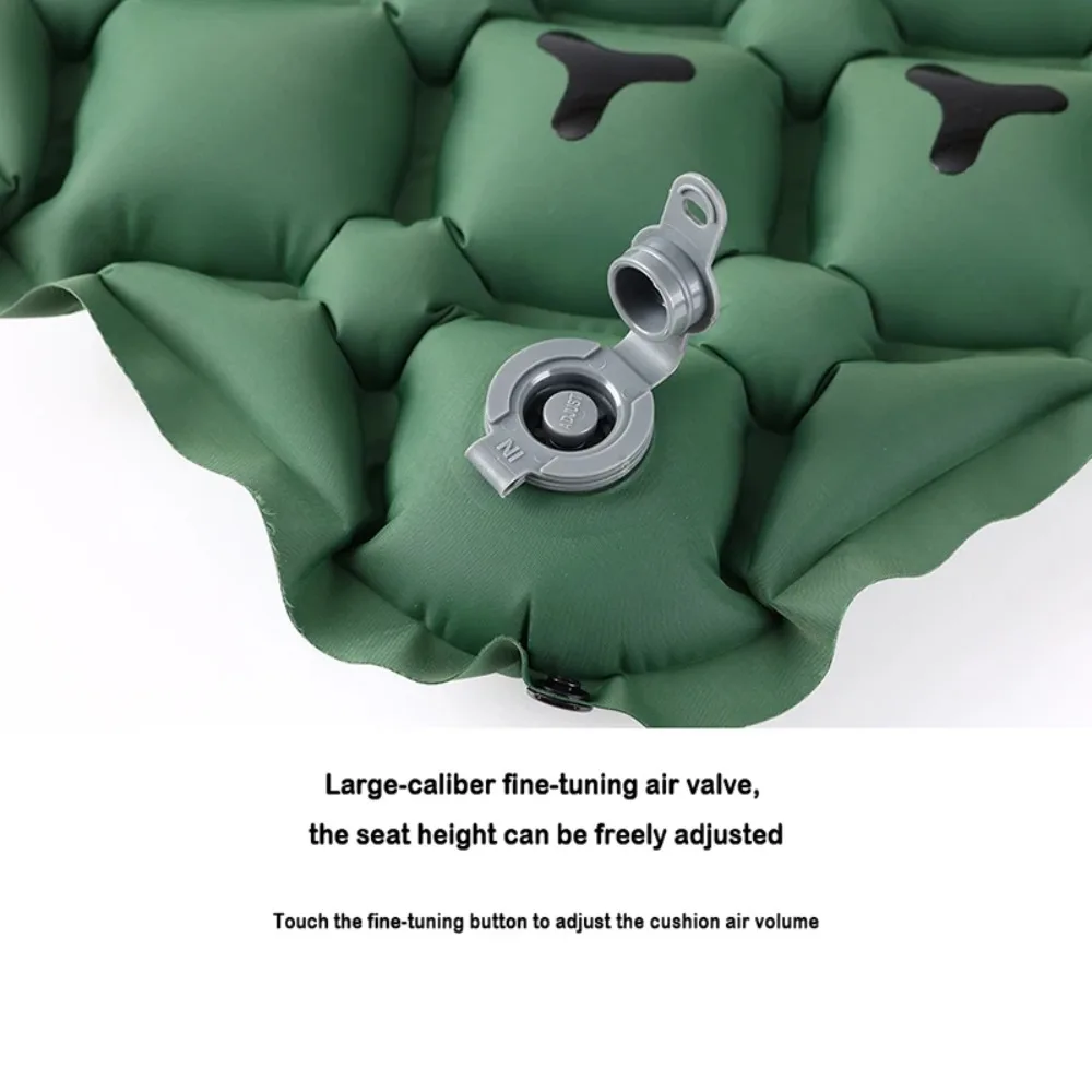 وسادة مقعد قابلة للنفخ، وسادة جلوس هوائية محمولة خفيفة الوزن للسفر، سجادة كرسي تخييم مقاومة للرطوبة والماء للأماكن الخارجية
