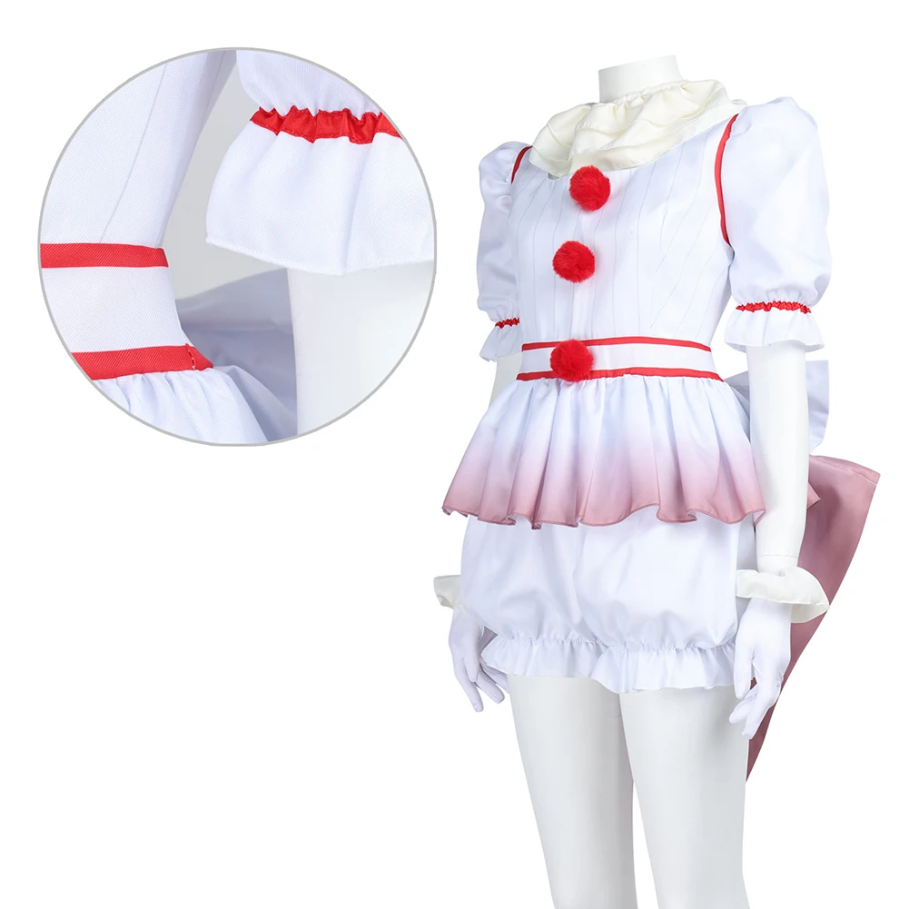 Scary Clown Penny Cosplay Wise Fantasy Clothing Movie Terrifier 2 Women Costume Disguise Halloween Adult Female Party Outfits view 2