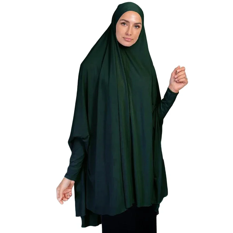 Women Muslim Khimar Abaya Long Hijab  Burqa Head Scarf Islamic Prayer Garment Overhead Turban Hijab Shawls Wraps Ramadan