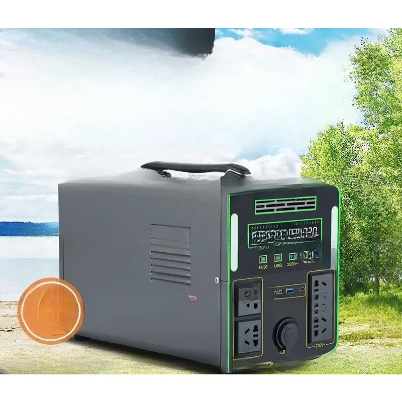 220v Outdoor Mobile Power Supply, Large-capacity Self-driving Tour, Stall Camping, Bed Car Live Broadcast, Family Refrigerator