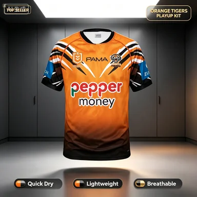 2026 New Arrival Summer Australian Fan Style Tigers 3D Print Jersey Y2k Uniform Top Short Sleeve Jersey  Parent-child