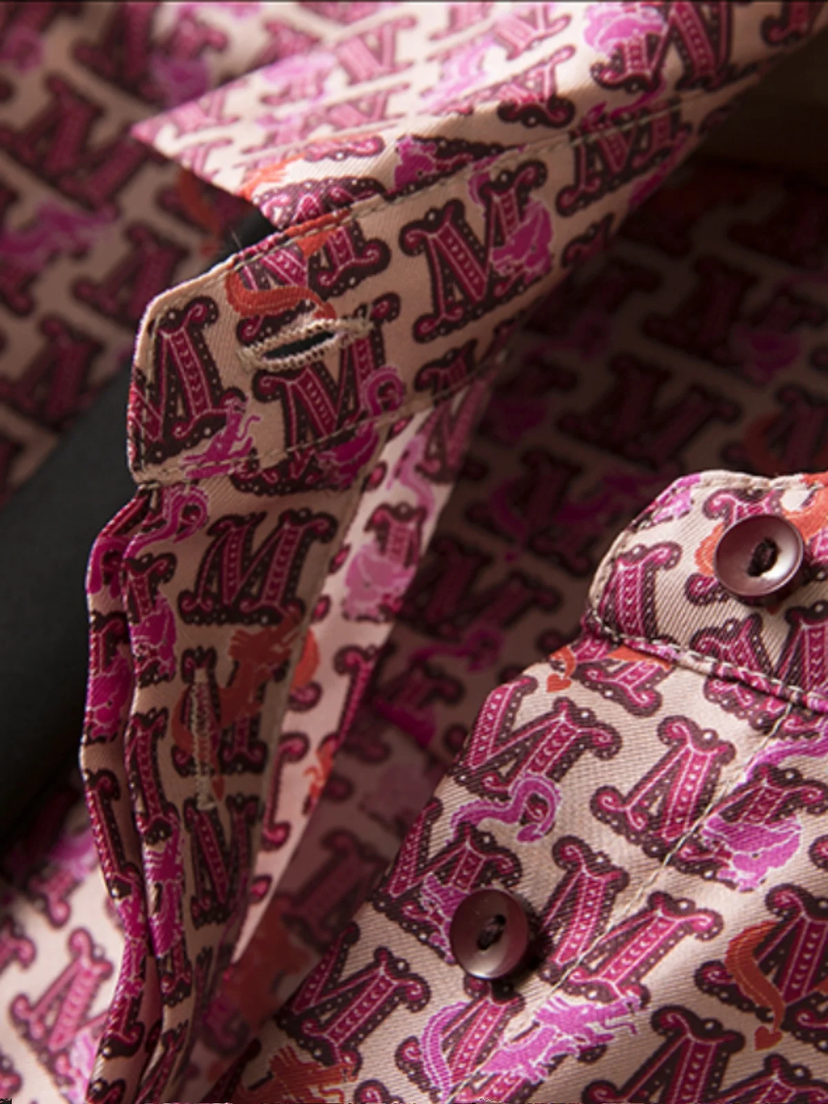 이탈리아 스타일 롱 실크 셔츠, 턴다운 칼라, 스트레이트 컷, 정장 스타일 남성 비즈니스 웨어