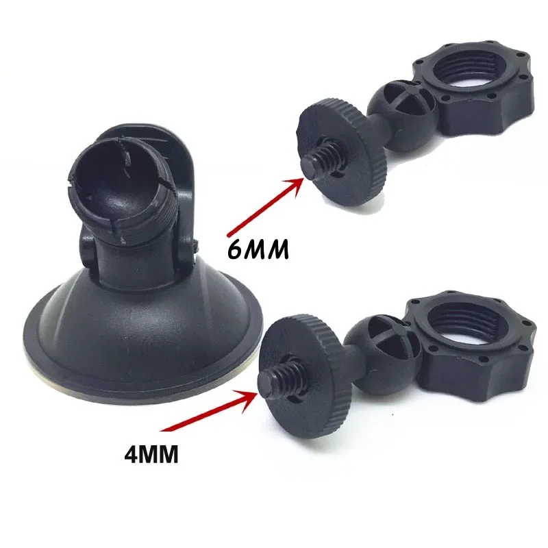 4/6mm Screw Head Car Windshield Mini DVR Suction Cup Mount Holder for GPS DVR Holder Digital Video Recorder Camera Bracket Stand