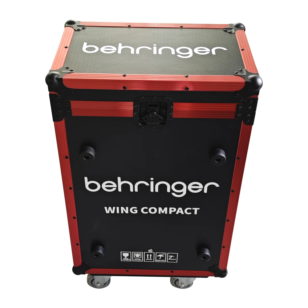 Customized Wing-Compact Audio Mixer Flight Case With Wheels Stage Pa System Behringer Digital Mixer Audio Sound Equipment