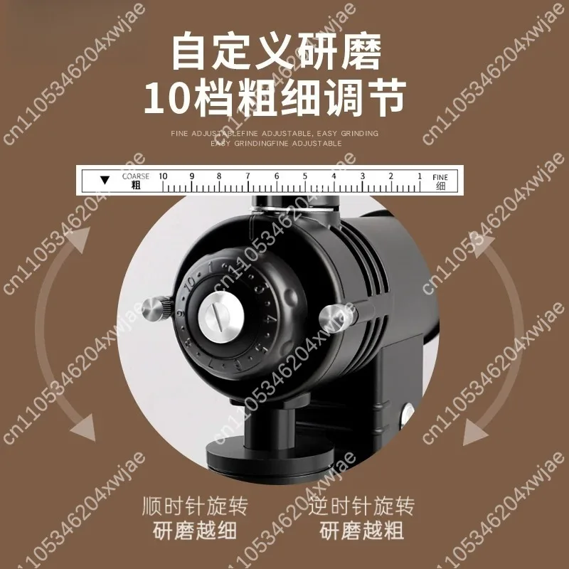 Electric Ghost Shark Burr Coffee Grinder Mini Powerful Bean Mill For Single Origin Coffee Non Espresso Household Coffee Machine