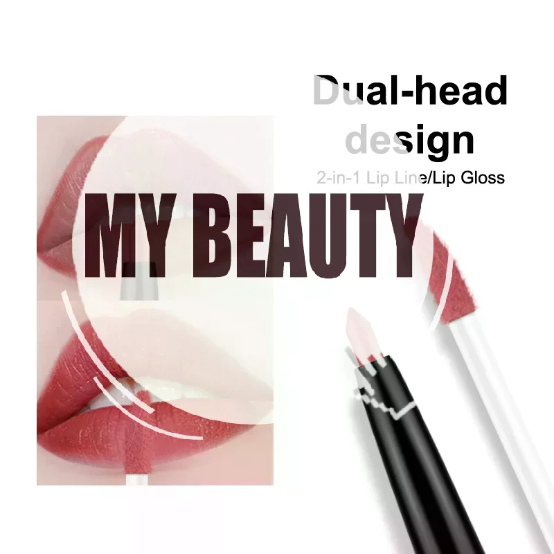 DNM 1Pcs Matte Lip Liner And Liquid Lipstick Set Women's Long-lasting Lipstick 24-hour Waterproof