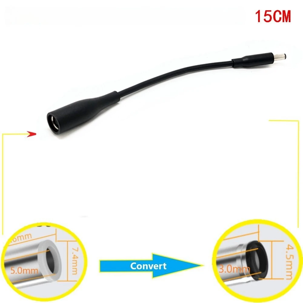 2 Pcs Laptop Power Adapter with High-quality 7.4 * 5.0 To 4.5*3.0 Laptop Power Adapter Suitable for HP