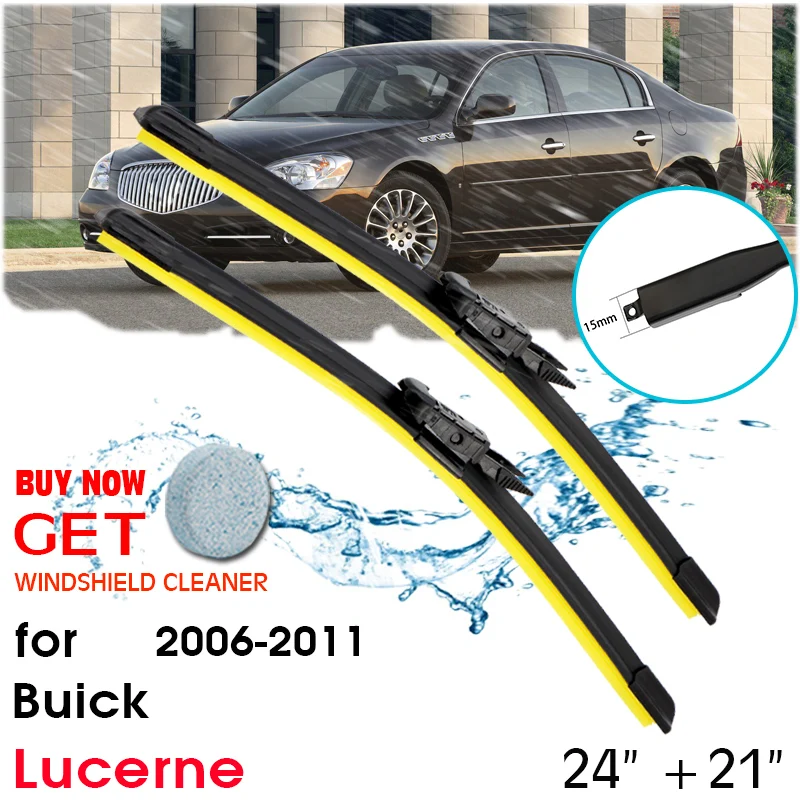 Car Wiper Blade Window Windshield Rubber Silicon Refill Wiper For Buick Lucerne 2006-2011 LHD / RHD 24