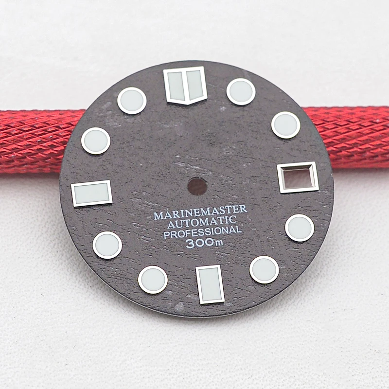 Циферблат 28,5 мм, зеленый светящийся циферблат без логотипа для SKX007 SRPD черепаха 6105 Tuna NH35 NH36, часовые ремонтные детали