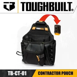 TOUGHBUILT TB-CT-01 Contractor Pouch Large Woodworking Quick Hang Multifunctional Tool Bag Large Capacity Tool Kit