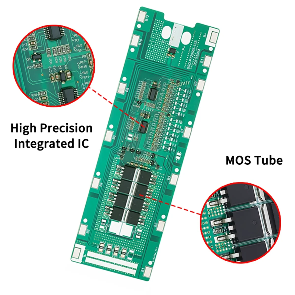 13S BMS 48V 30A 18650 بطارية ليثيوم لوحة حماية قابلة للشحن للدراجات البخارية الإلكترونية والدراجات الكهربائية والطاقة الشمسية