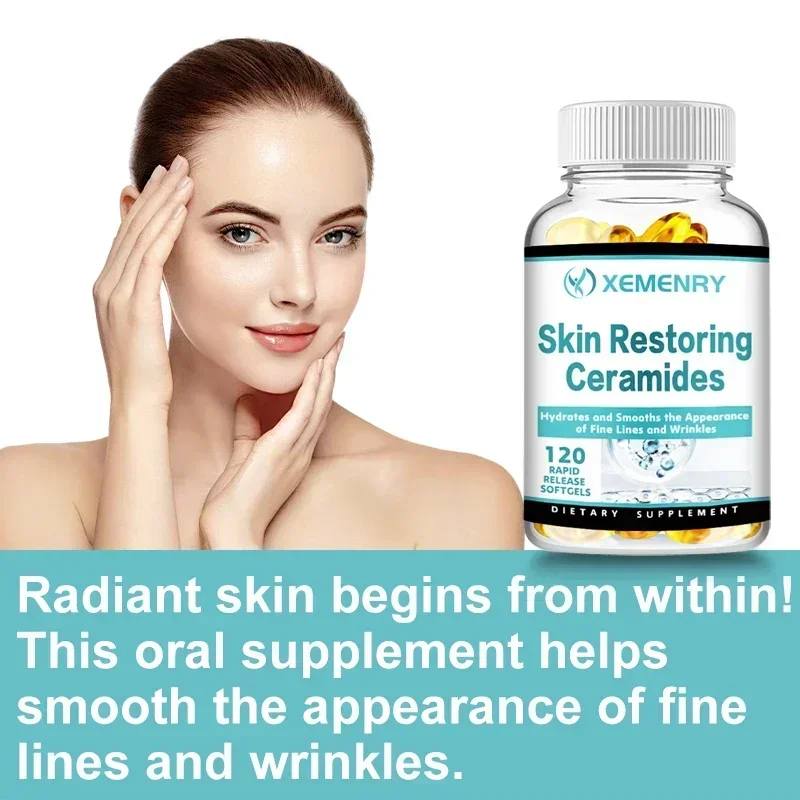 

Skin Restoring Ceramides - Anti-aging, Protect Cells, Reduces Fine Lines and Wrinkles, Brightens Skin Tone Supplement