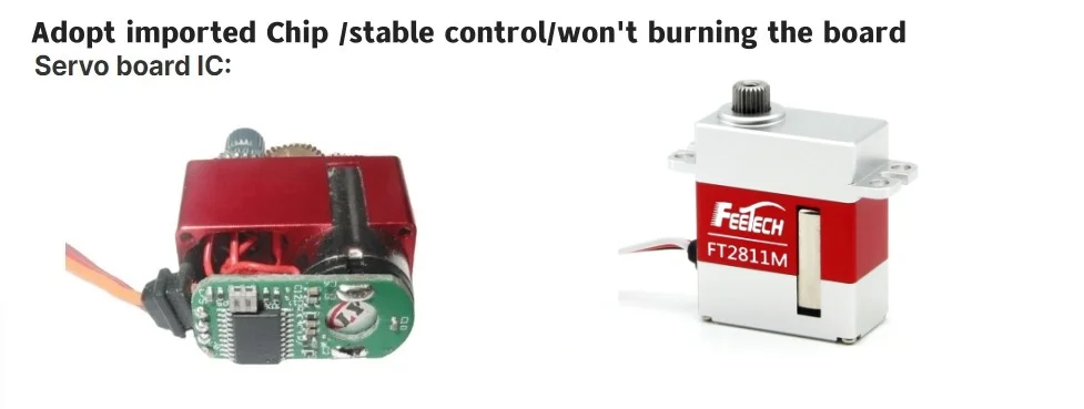 Feetech FT2811M Micro Size High Torque High Speed 8.4V 0.054sec 12.2kg.cm Coreless Digital Servo for RC Helicopter Mini RC Car