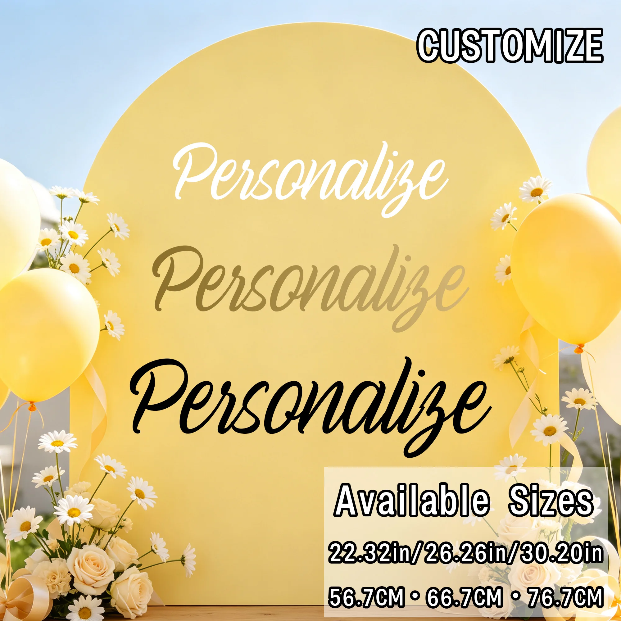 1PC Create Your Own Sticker for Wall or Arch Backdrop Custom Decal Personalized DIY Quote Birthday Party Baby Shower Decoration