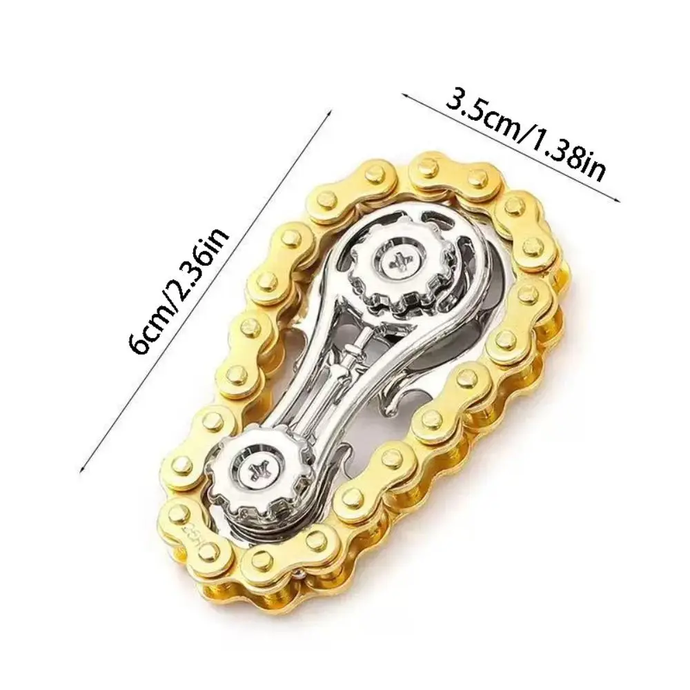 Creative Flywheel Fidget Spinner Spinning Top DIY Bike Chains Spinner Sensory Play Durable Hand Spinner Chain Gear Party Favors