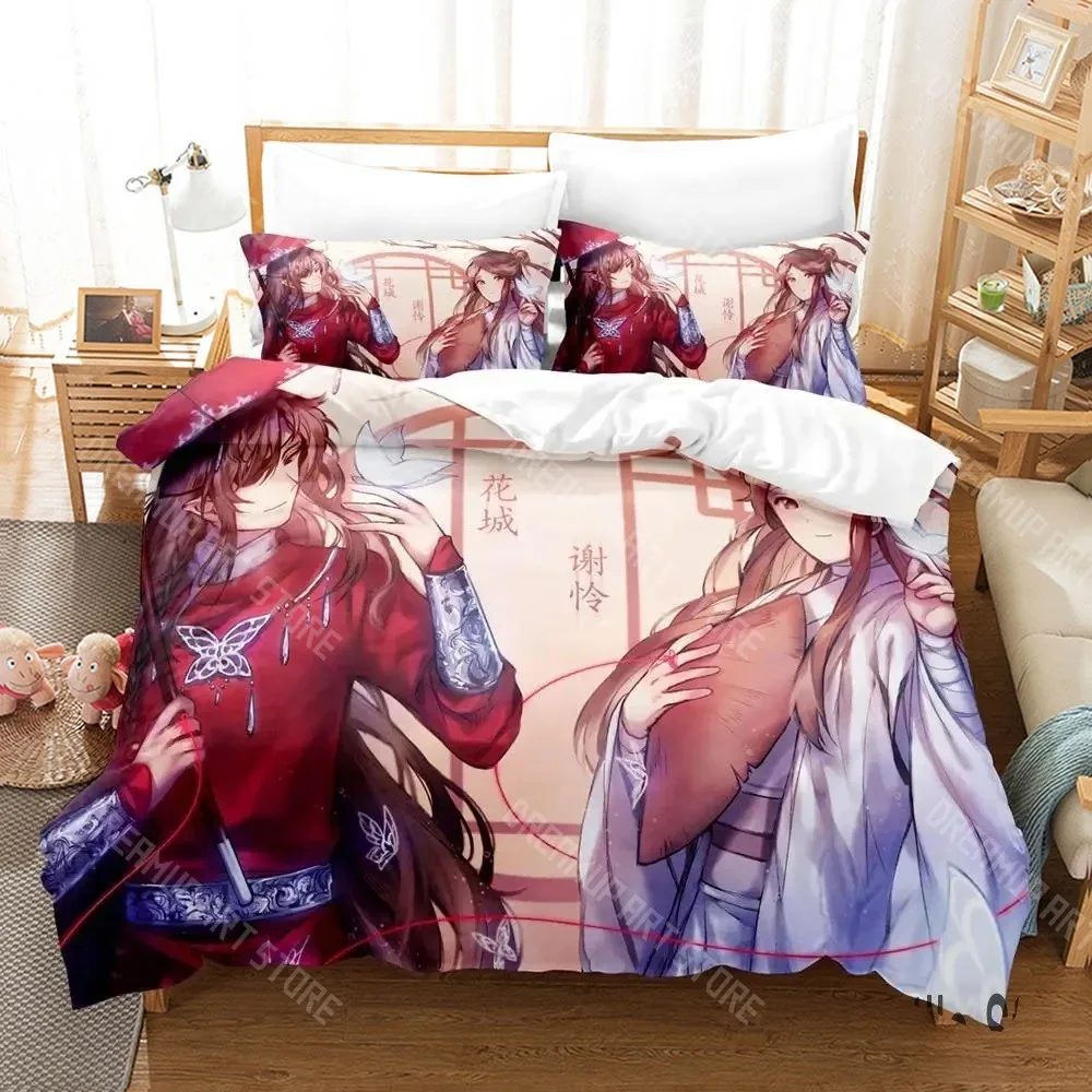 Heaven Official's Blessing Tian Guan Ci Fu Bedding Set for Boys Girls Duvet Cover Twin Queen King Full Single Double Sizes
