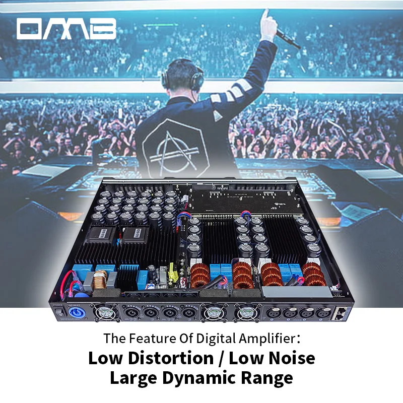 مضخم صوت TLF PFA16KDSP فئة D 1600 وات 4 قنوات مع مصدر طاقة متغير DSP، PFC، SRM #4