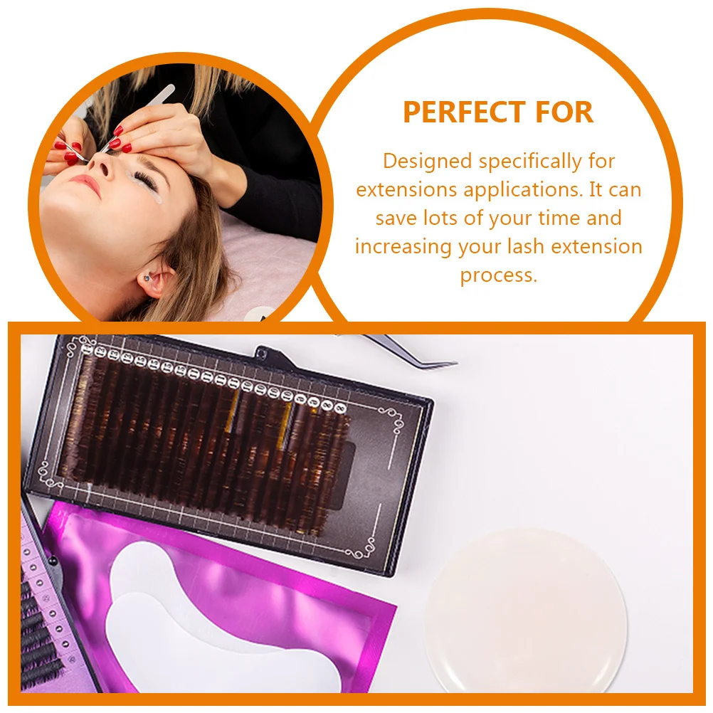 

2Pcs Eyelash Extension Pads Reusable Lash Grafting Pallets for False Lash Application Professional Makeup Tool Jade Holder