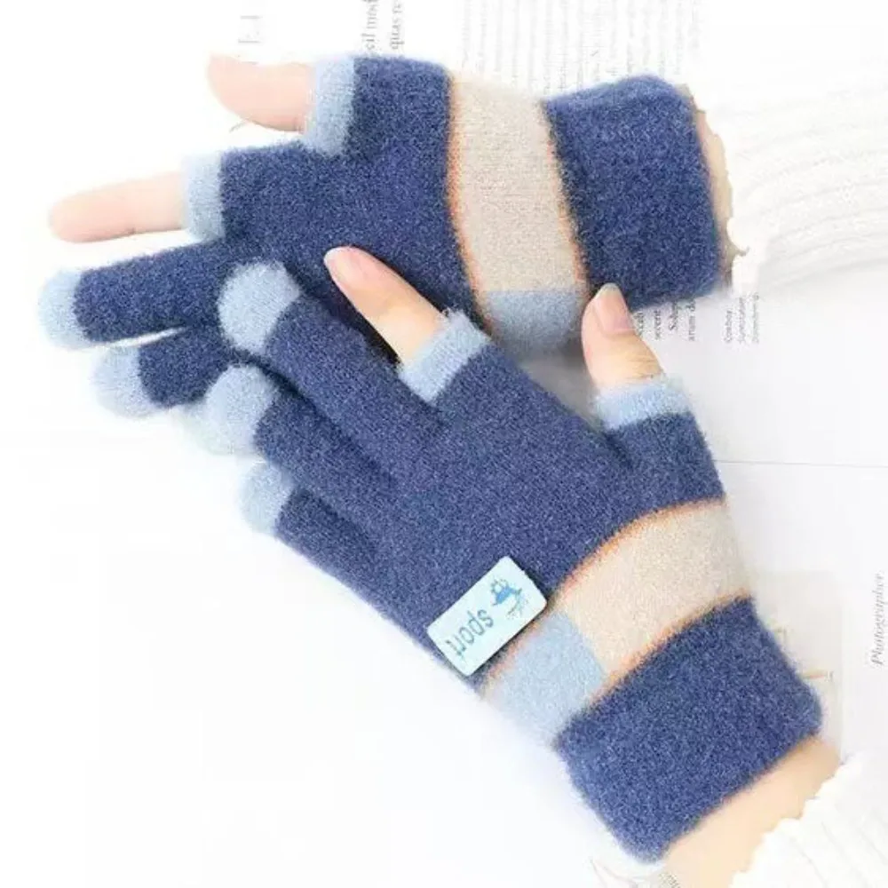 

6-13Years Old Fashion Warm Kids Winter Gloves Coldproof Windproof Children Mittens Soft Elastic Baby Gloves Baby Boys Girls