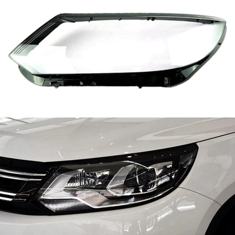 Car Front Left Head Light Lamp Cover Transparent Lampshade Headlight Cover Shell Mask Lens For VW Tiguan 2013-2017 Parts