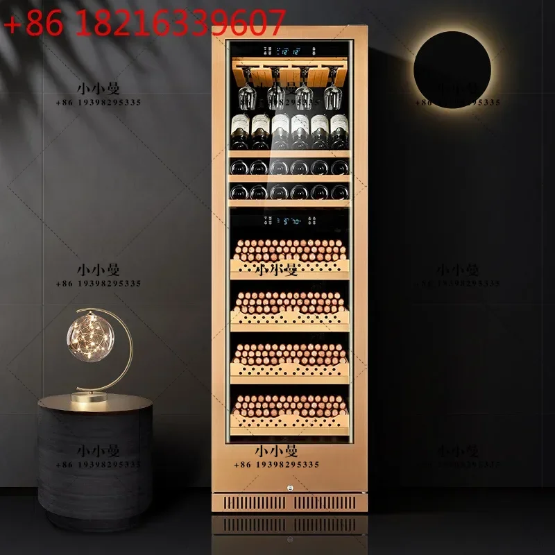 Intelligent constant temperature and humidity stainless steel wine cabinet large capacity foreign wine cigar tea  cabinet