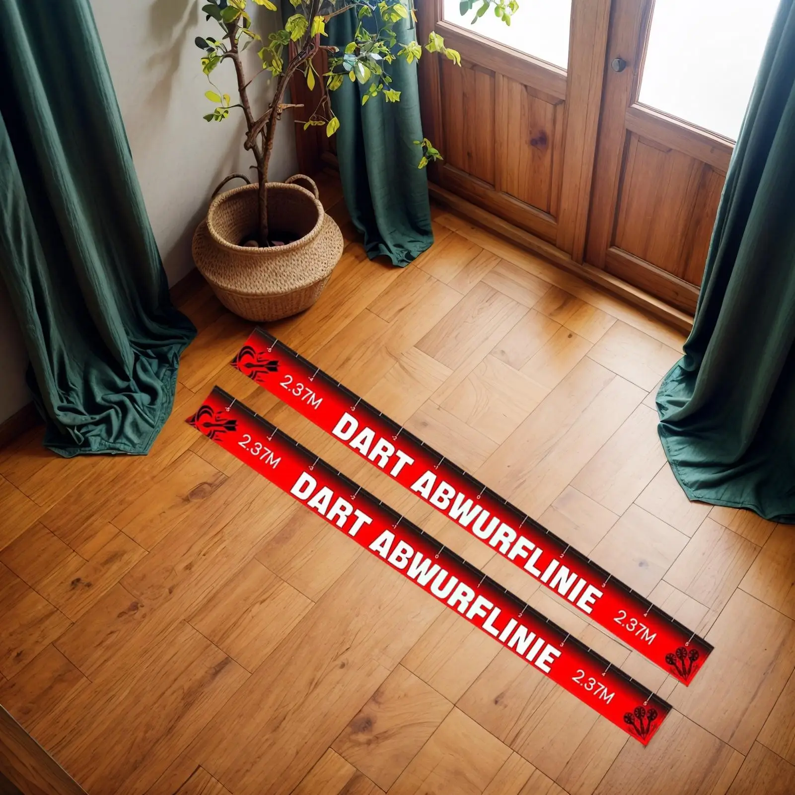 

Dart Throwing Line Sticker Self-Adhesive Dart Throw Toe Line Marker Self-Adhesive Dart Accessories for Steel and Soft Darts