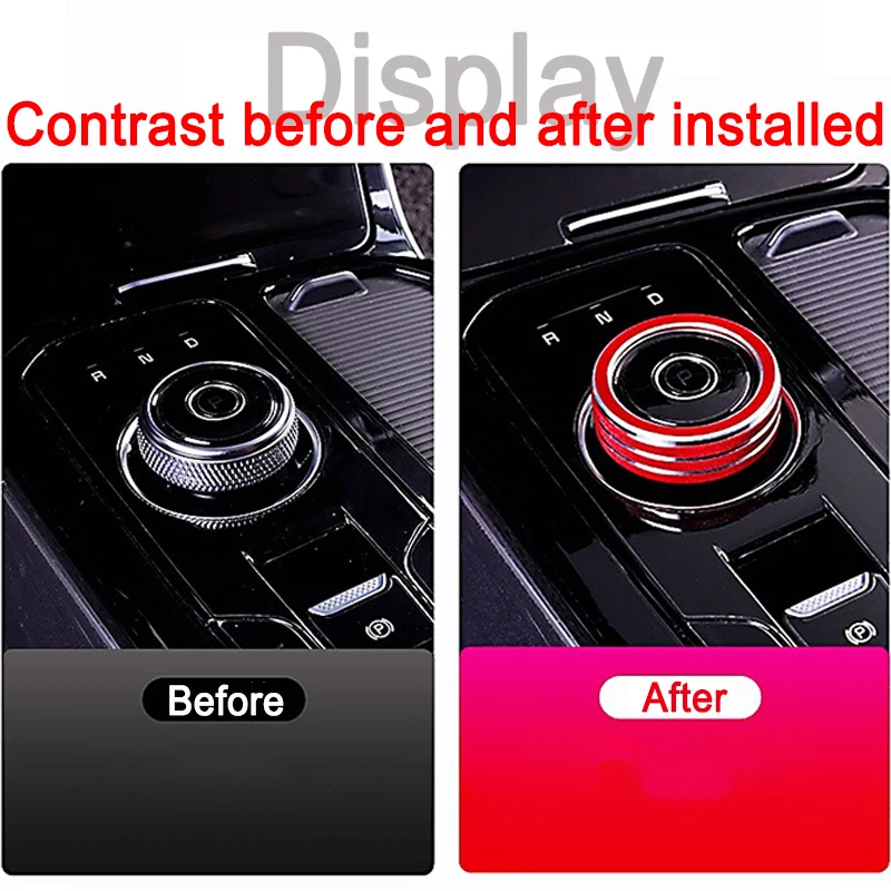 Center Console Gear Shift Knob Decoration Ring Trim Cover For KIA K5 2020-2025,Car Inteiror Accessories Trim