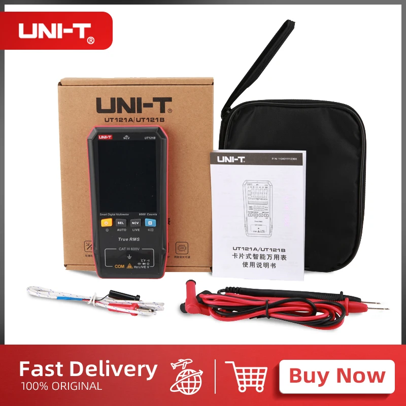 UNI-T Smart Digital Multimeter UT121A UT121B UT122 AC DC Voltage Tester Multimeter True RMS Digital Capacimeter Frequency Meter